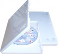 DVD-H�lle gl�nzend weiss DVD Box 1fach