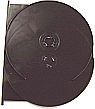 AMARAY DVD H�lle 3 fach schwarz mit Klapptray 3er DVD Box