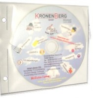 ArchiTops Safety CD Tasche weiss Glossy DVD Sleeve Hülle zum Abheften