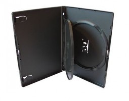 AMARAY DVD H�lle 3 fach schwarz mit Klapptray 3er DVD Box
