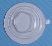 100 Stück CD Clips transparent selbstklebend