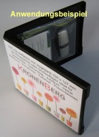 USB-Stick Box schwarz mit transparenter USB-Stick H�lle