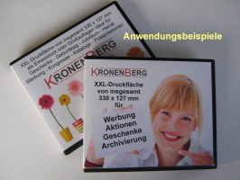 Einseitig vierfarbige Bedruckung des Papier Einlegers f�r USB-Stick Boxen Nr. 35581