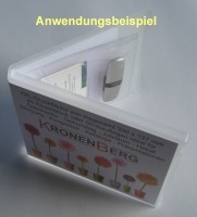 USB-Stick Box transparent mit transparenter USB-Stick H�lle