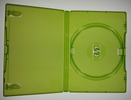 AMARAY DVD H�lle gr�n transparent DVD Box 1fach