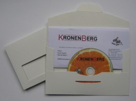 Kronenberg24 CD Briefumschlag mit Fenster