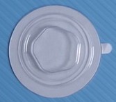 100 St�ck CD Clips transparent selbstklebend