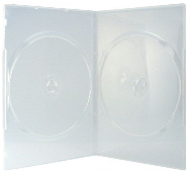 Doppel DVD H&uuml;lle Slim 7mm transparent DVD Box 2-fach