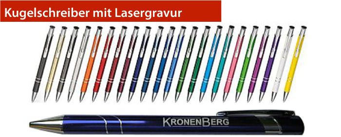 Kugelschreiber mit Lasergravur